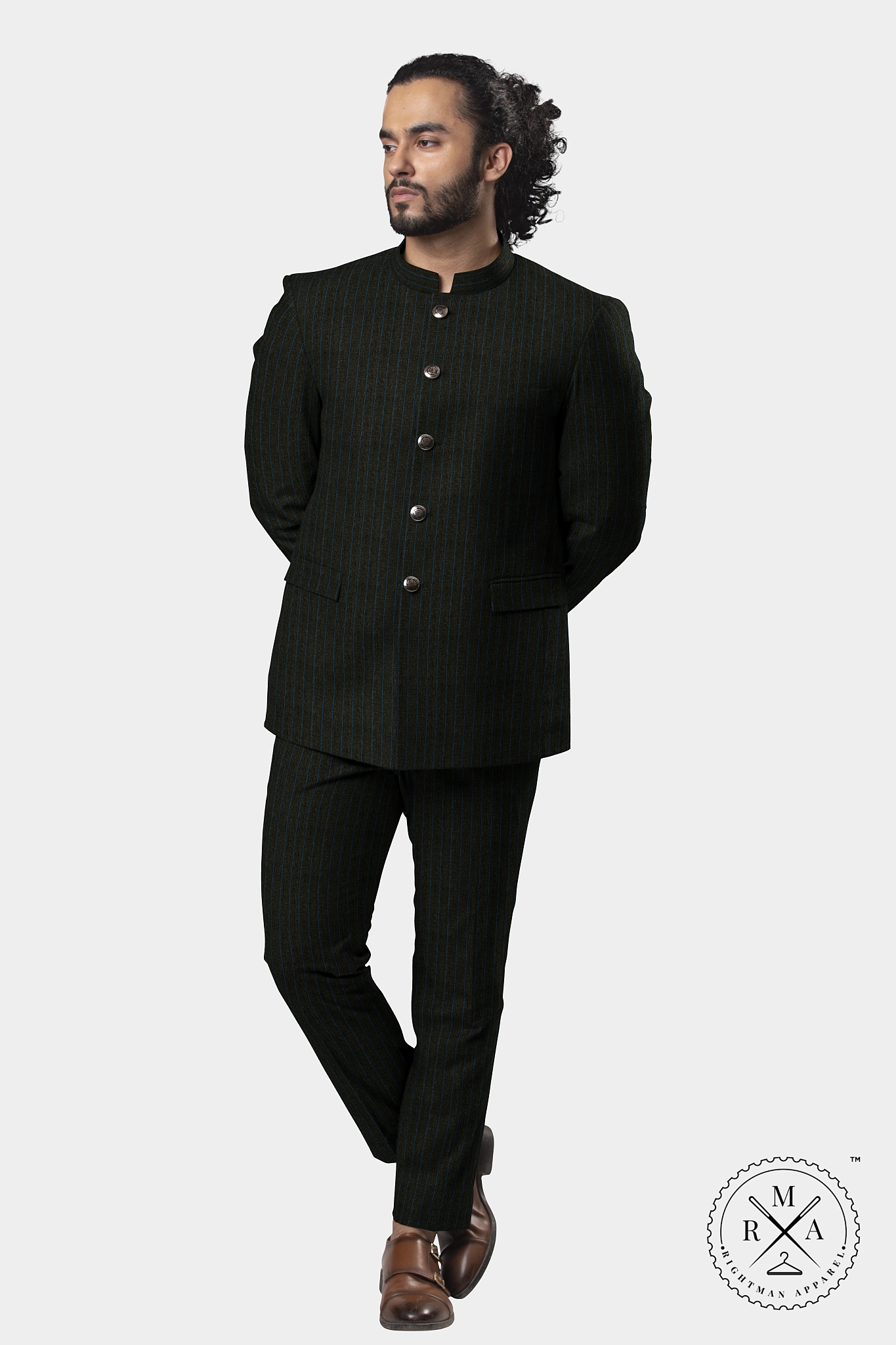 Graphite Lining Jodhpuri Suit SU307